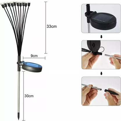 Lampe de Jardin LED Lucioles Solaire