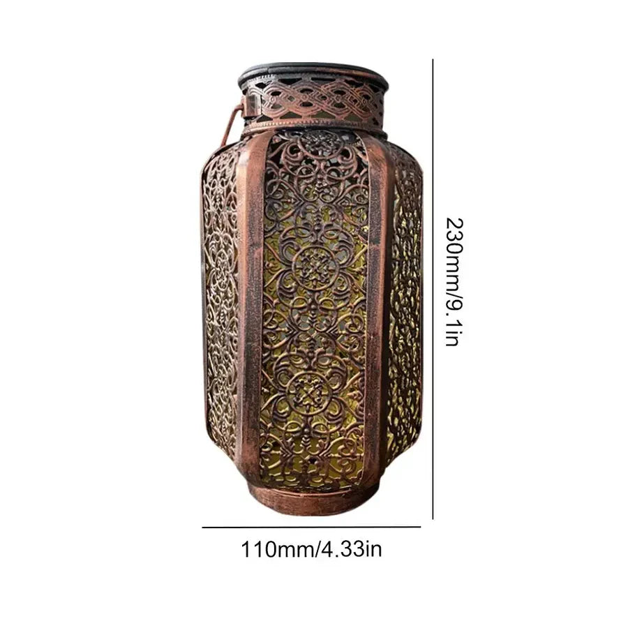 Lanterne Solaire Métal Décorative
