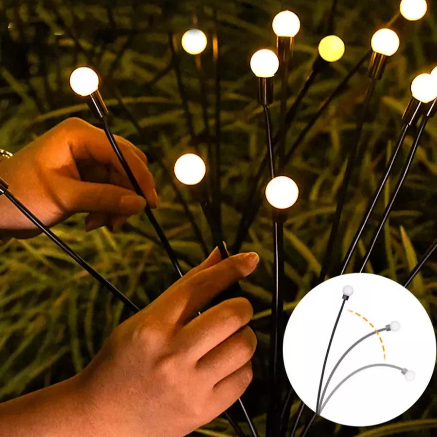 Lampe de Jardin LED Lucioles Solaire