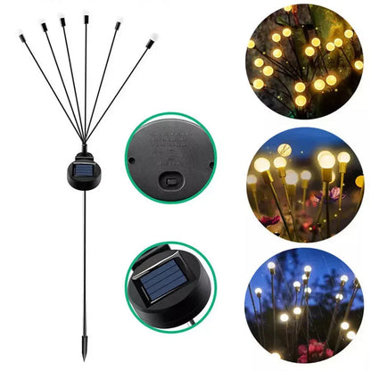 Lampe de Jardin LED Lucioles Solaire