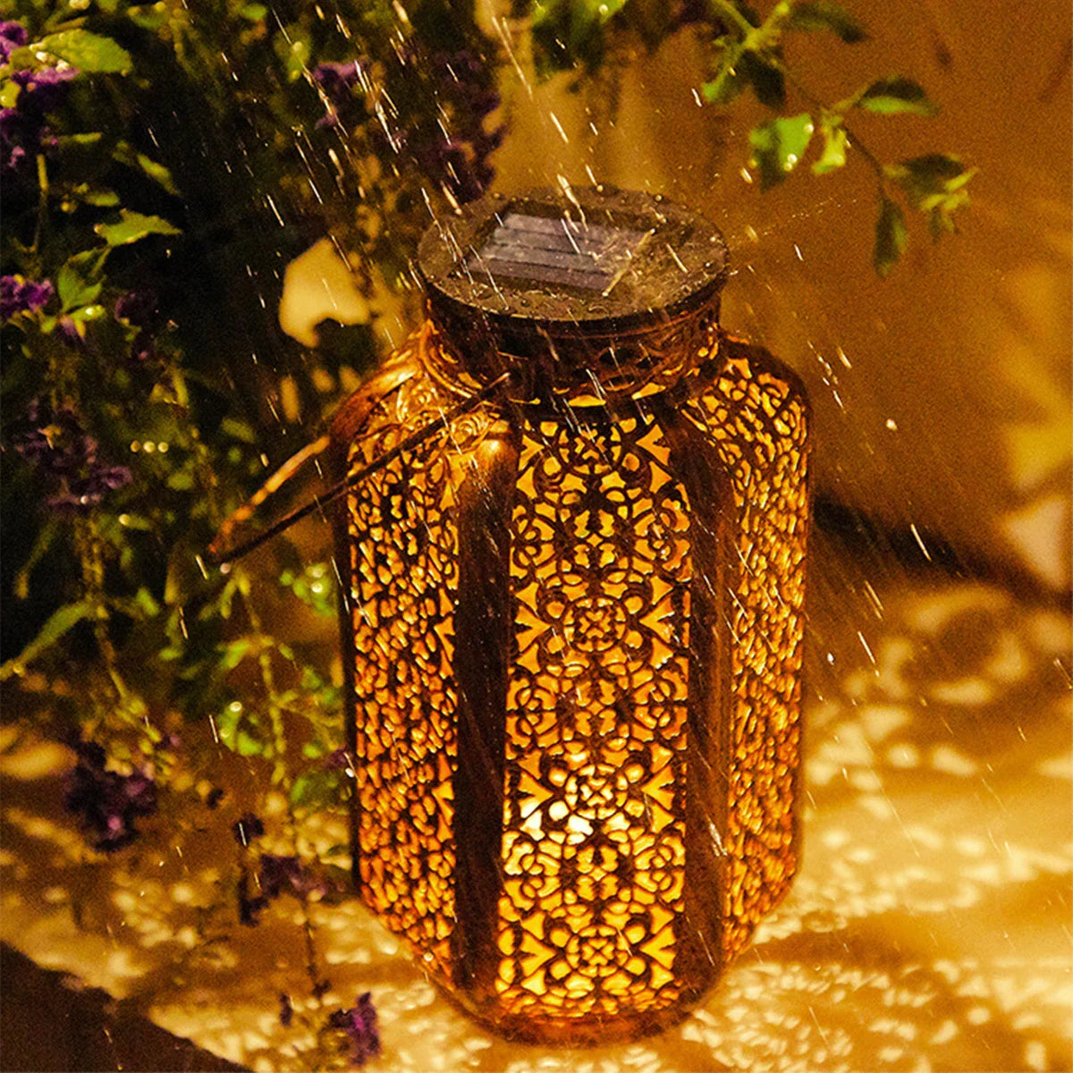 Lanterne Solaire Métal Décorative