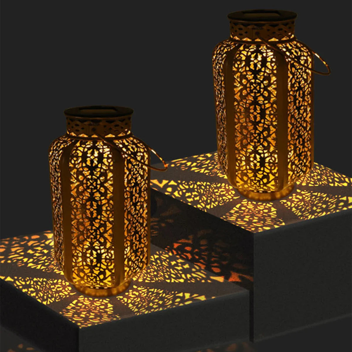 Lanterne Solaire Métal Décorative
