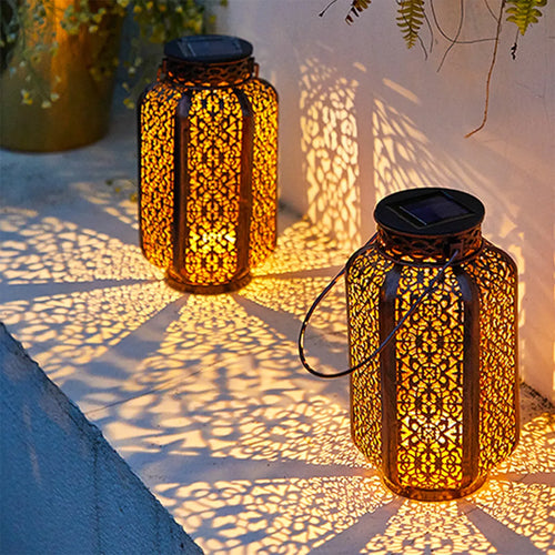 Lanterne Solaire Métal Décorative